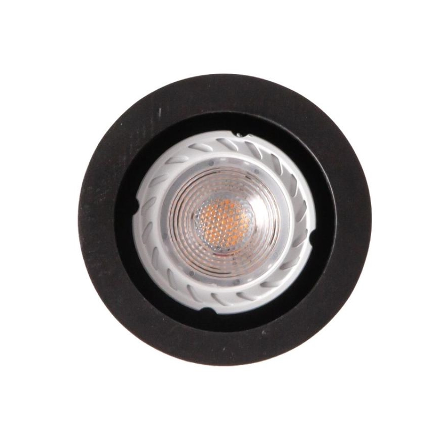 Hängeleuchte an Schnur 1xGU10/10W/230V Esche/Massivholz schwarz