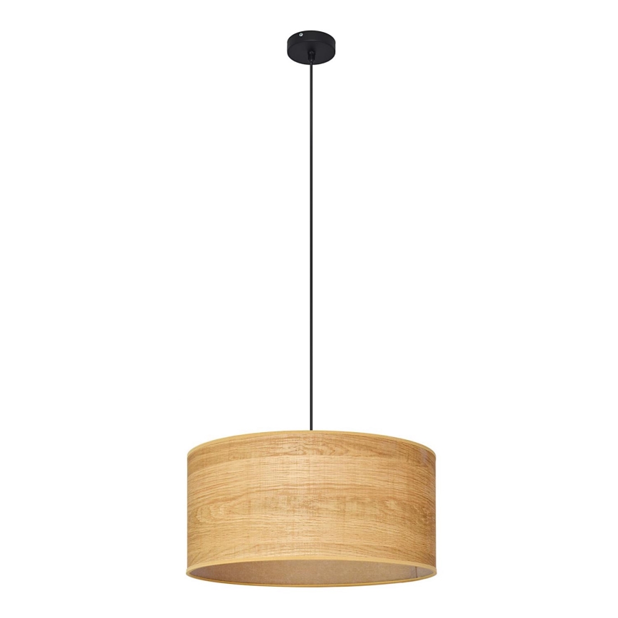 Hängeleuchte an Schnur ALBA 1xE27/15W/230V d 40 cm braun/schwarz