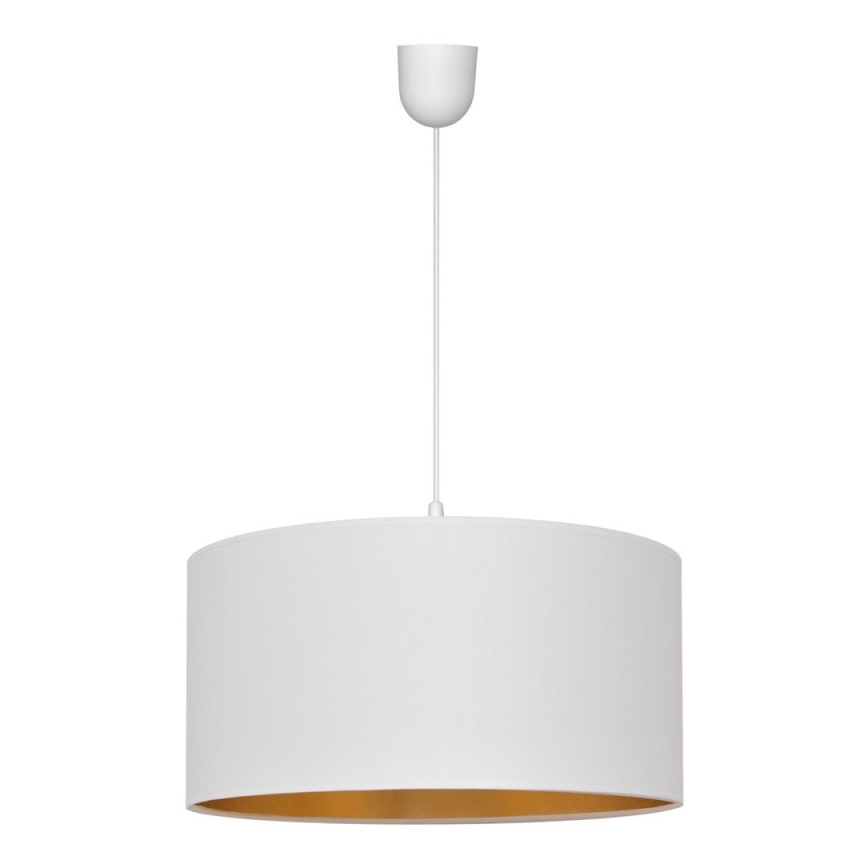 Hängeleuchte an Schnur ALBA 1xE27/15W/230V d. 40 cm weiß/golden
