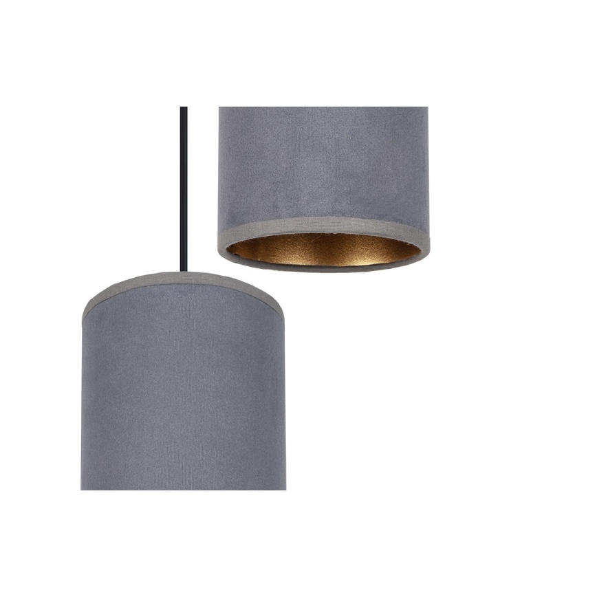 Hängeleuchte an Schnur AVALO 2xE27/60W/230V d 20 cm grau