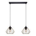 Hängeleuchte an Schnur CEED GOLD 2xE27/60W/230V schwarz/golden