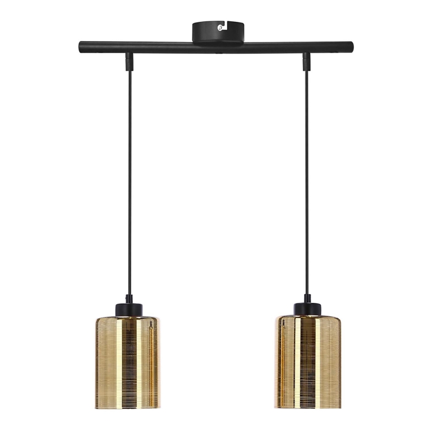 Hängeleuchte an Schnur COX 2xE27/60W/230V golden