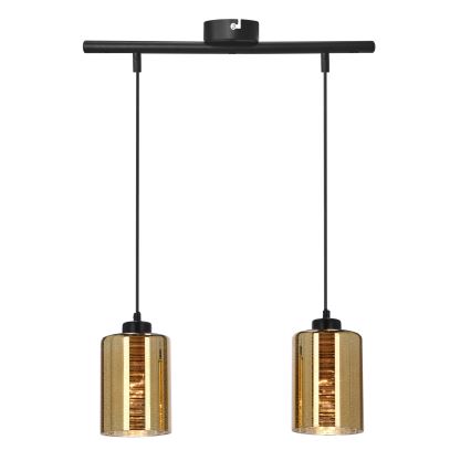 Hängeleuchte an Schnur COX 2xE27/60W/230V golden
