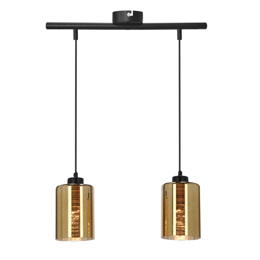 Hängeleuchte an Schnur COX 2xE27/60W/230V golden
