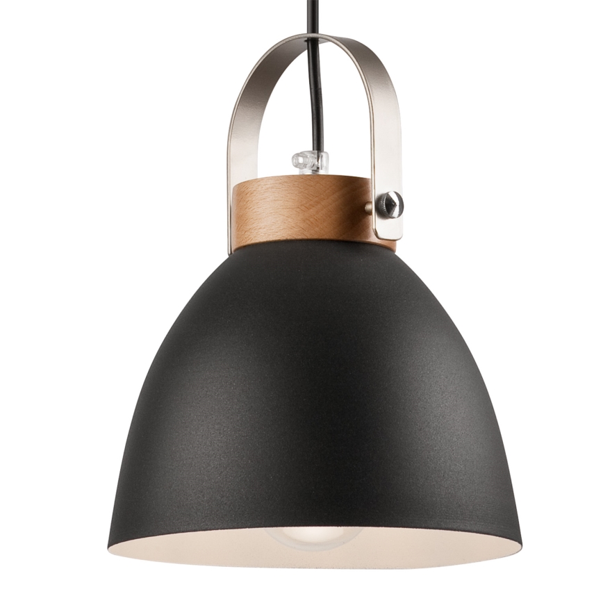 Hängeleuchte an Schnur DANIELLE 2xE27/60W/230V Buche - FSC-zertifiziert
