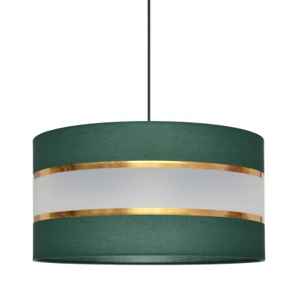 Hängeleuchte an Schnur HELEN 1xE27/15W/230V d 40 cm grün/golden