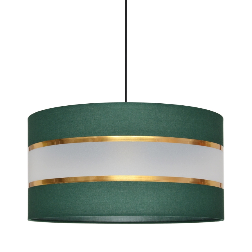 Hängeleuchte an Schnur HELEN 1xE27/15W/230V d 40 cm grün/golden