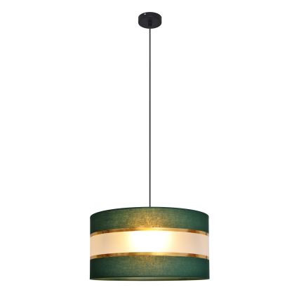 Hängeleuchte an Schnur HELEN 1xE27/15W/230V d 40 cm grün/golden