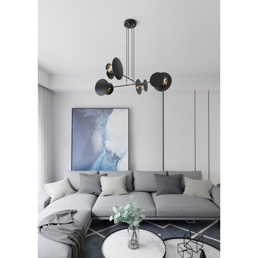 Hängeleuchte an Schnur IDEA 4xE27/15W/230V schwarz