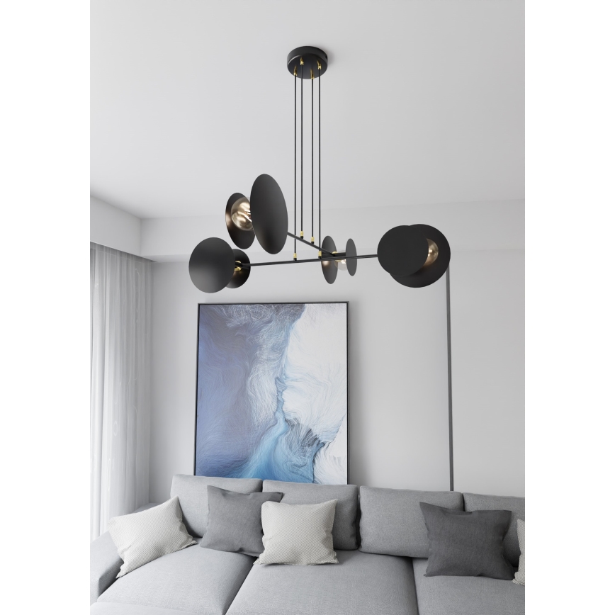 Hängeleuchte an Schnur IDEA 4xE27/15W/230V schwarz
