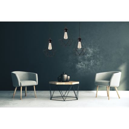 Hängeleuchte an Schnur KARO 1xE27/15W/230V