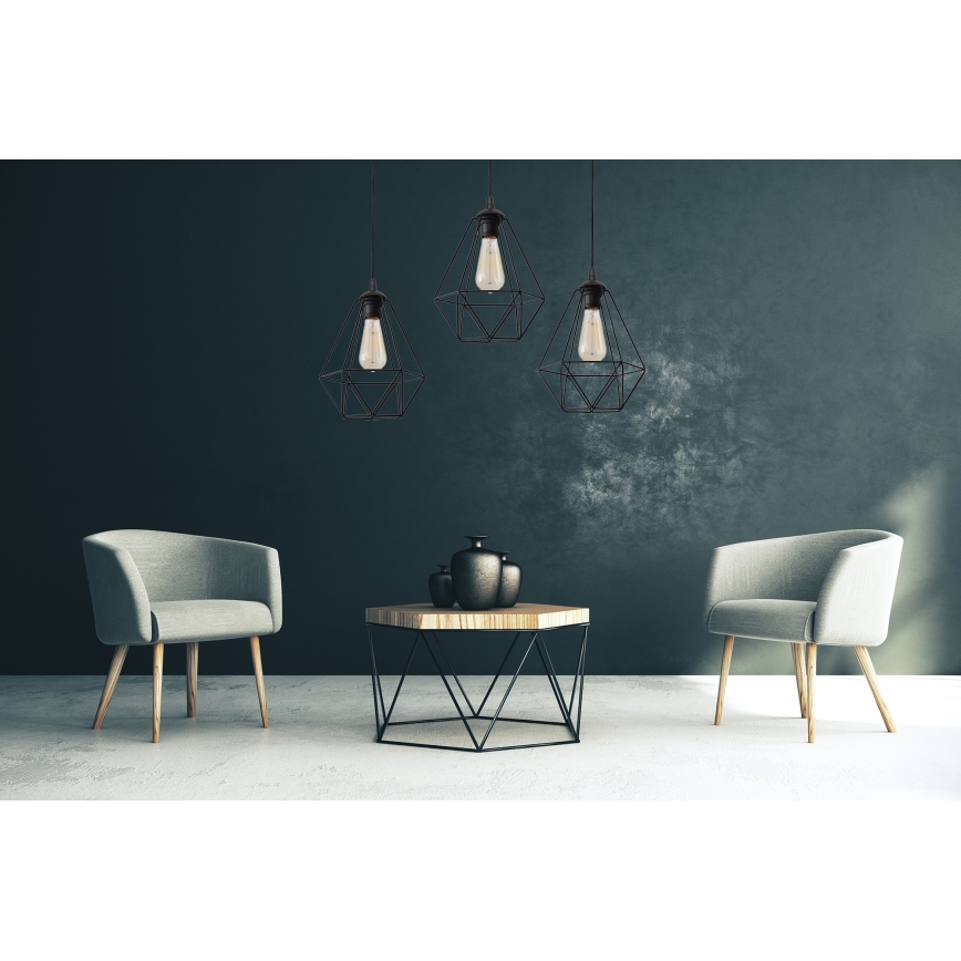 Hängeleuchte an Schnur KARO 1xE27/15W/230V