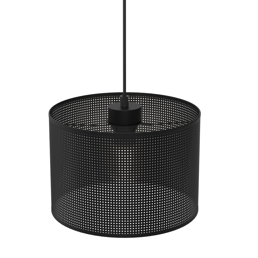 Hängeleuchte an Schnur LOFT SHADE 1xE27/60W/230V Durchmesser 25 cm schwarz