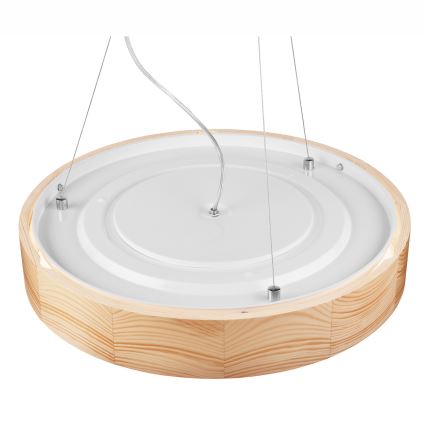 Hängeleuchte an Schnur NATURAL 3xE27/60W/230V ø 47 cm Kiefer - FSC-zertifiziert