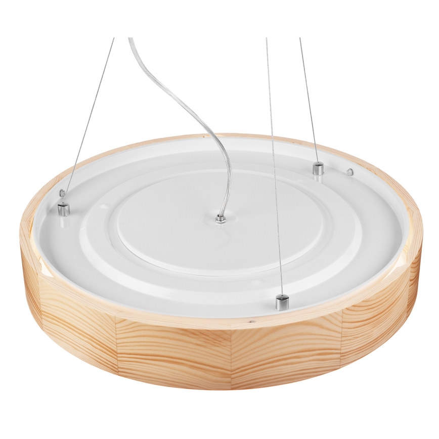 Hängeleuchte an Schnur NATURAL 3xE27/60W/230V ø 47 cm Kiefer - FSC-zertifiziert