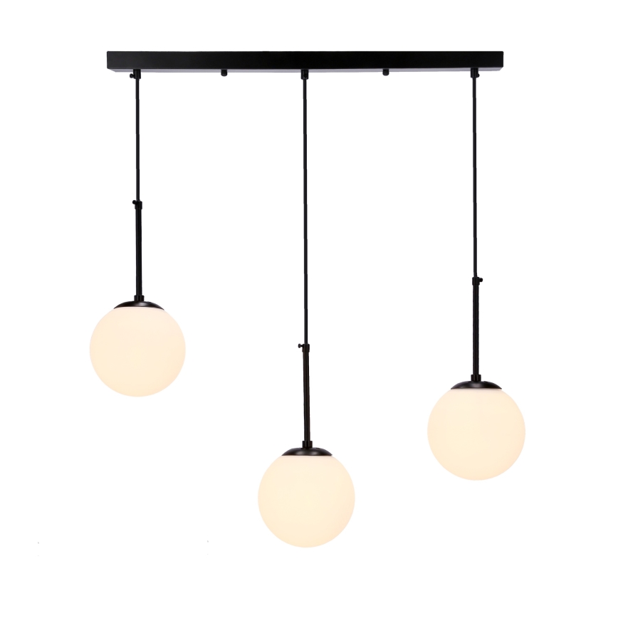 Hängeleuchte an Schnur POMPEI 3xE27/40W/230V schwarz