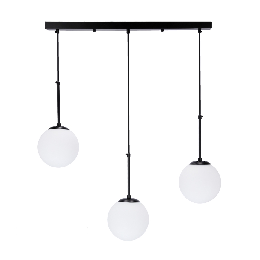 Hängeleuchte an Schnur POMPEI 3xE27/40W/230V schwarz