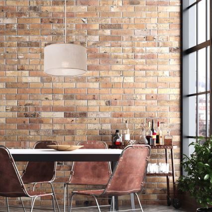 Hängeleuchte an Schnur SIRJA 1xE27/60W/230V beige