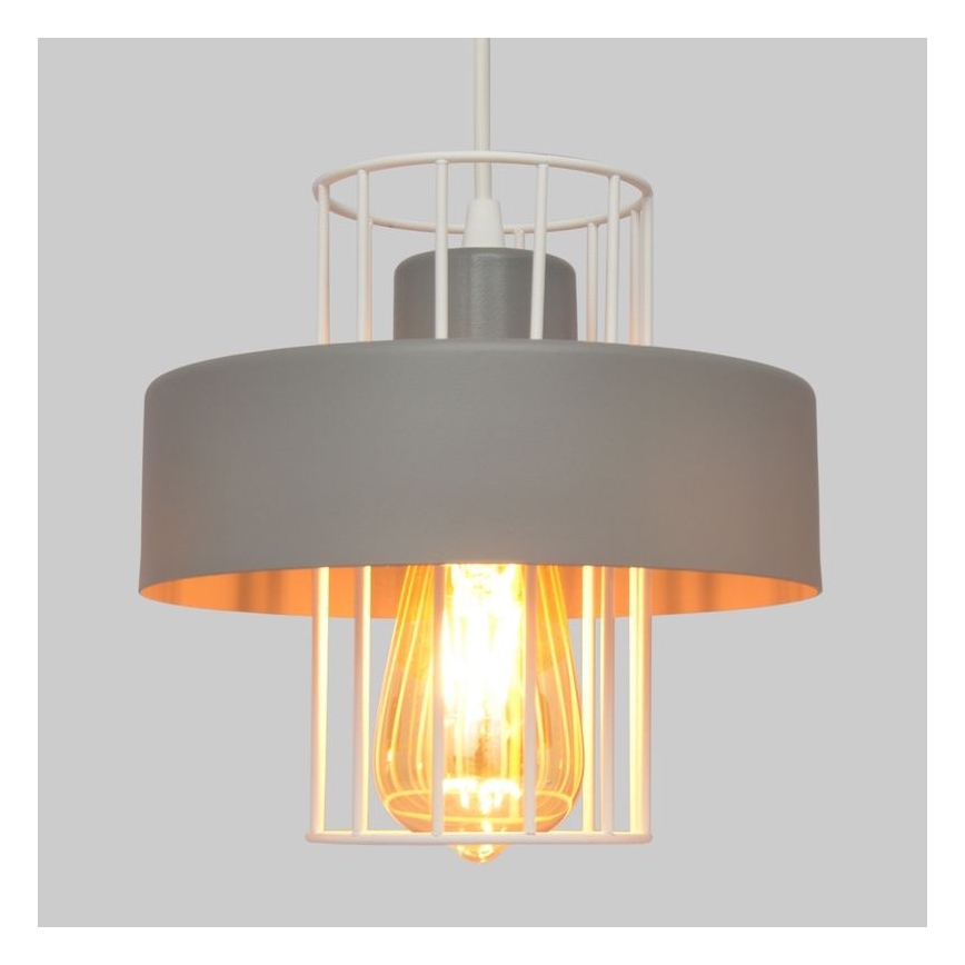 Hängeleuchte an Schnur VOLTA 3xE27/15W/230V grau