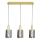 Hängeleuchte ARCADIA 3xE27/60W/230V golden/rauchig
