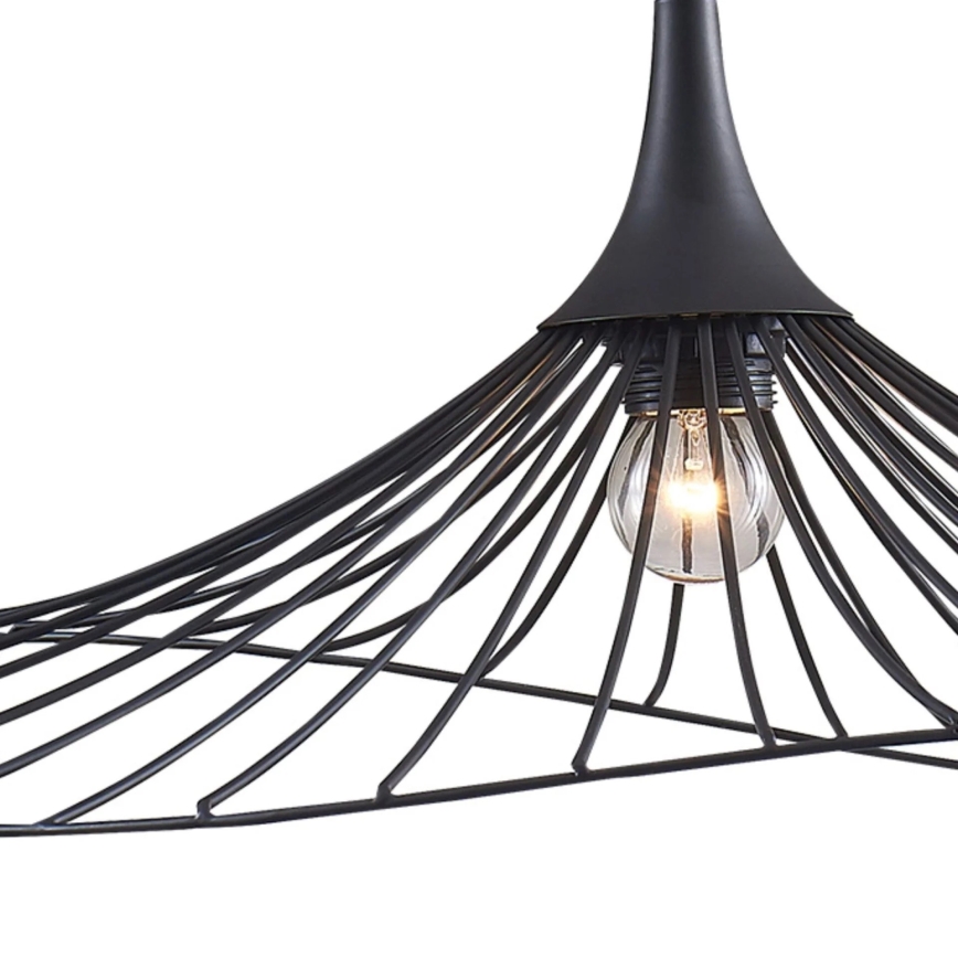 Hängeleuchte ARIELLE 1xE27/20W/230V d 50 cm schwarz