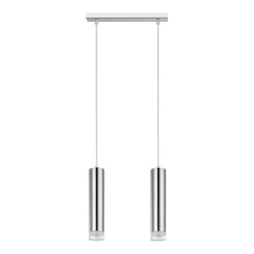 Hängeleuchte ARMIN 2xGU10/10W/230V glänzendes Chrom