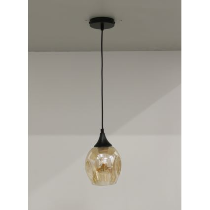 Hängeleuchte ASPA 1xE27/40W/230V schwarz