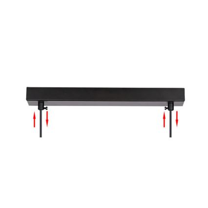 Hängeleuchte ASPA 2xE27/40W/230V schwarz