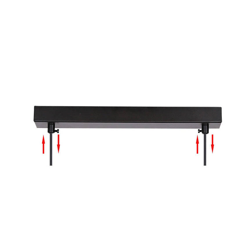 Hängeleuchte ASPA 2xE27/40W/230V schwarz