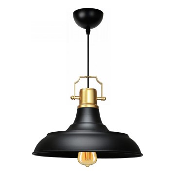 Hängeleuchte AYD mit Kabel 1xE27/40W/230V schwarz/gold