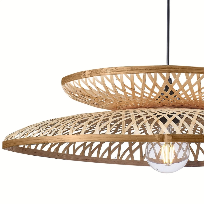 Hängeleuchte BALI 1xE27/20W/230V d 60 cm Bambus