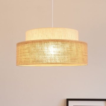 Hängeleuchte BOHO 1xE27/60W/230V cremefarben/beige