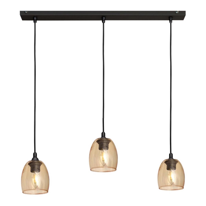 Hängeleuchte BRILLANT 3xE27/15W/230V beige