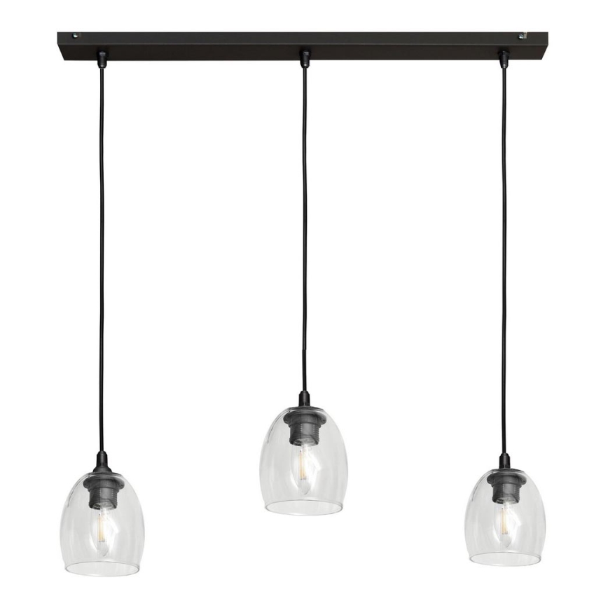 Hängeleuchte BRILLANT 3xE27/15W/230V durchsichtig