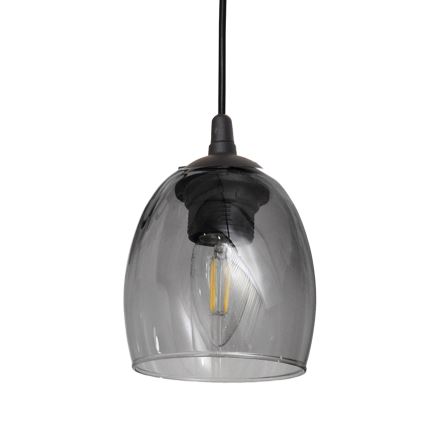Hängeleuchte BRILLANT 3xE27/15W/230V grau