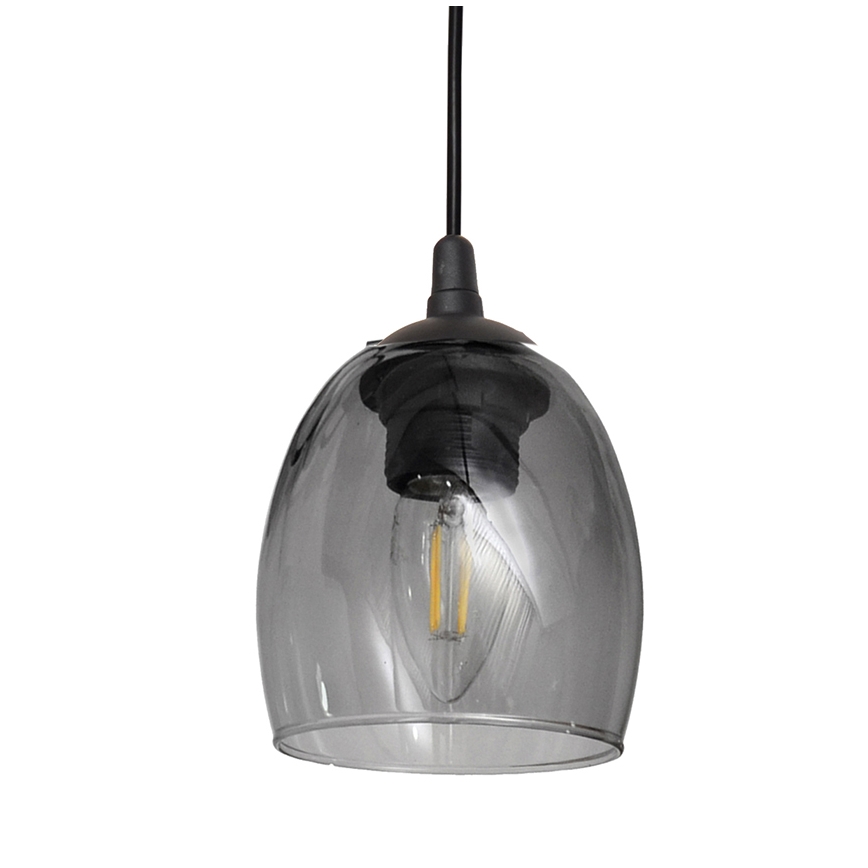 Hängeleuchte BRILLANT 3xE27/15W/230V grau