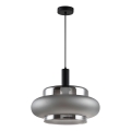 Hängeleuchte BRIZI an Kabel 1xE27/40W/230V, grau/rauchfarben
