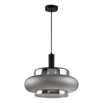 Hängeleuchte BRIZI an Kabel 1xE27/40W/230V, grau/rauchfarben