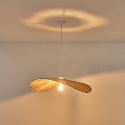 Hängeleuchte CALYPSO 1xE27/40W/230V d 70 cm Bambus