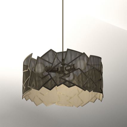 Hängeleuchte CAMO 3xE27/15W/230V golden