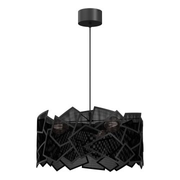 Hängeleuchte CAMO 3xE27/15W/230V schwarz