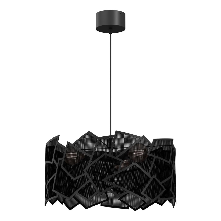 Hängeleuchte CAMO 3xE27/15W/230V schwarz