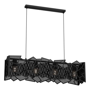 Hängeleuchte CAMO 4xE27/15W/230V schwarz
