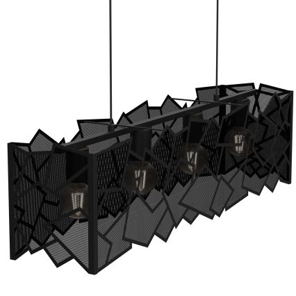Hängeleuchte CAMO 4xE27/15W/230V schwarz