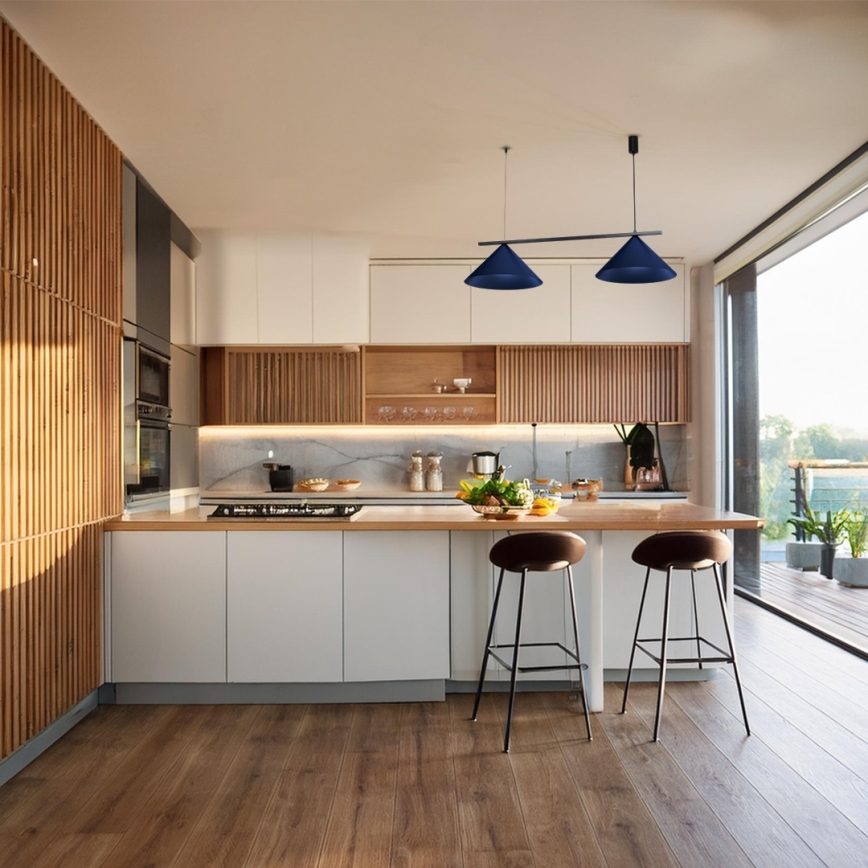 Hängeleuchte CAPITAL 2xGX53/15W/230V blau