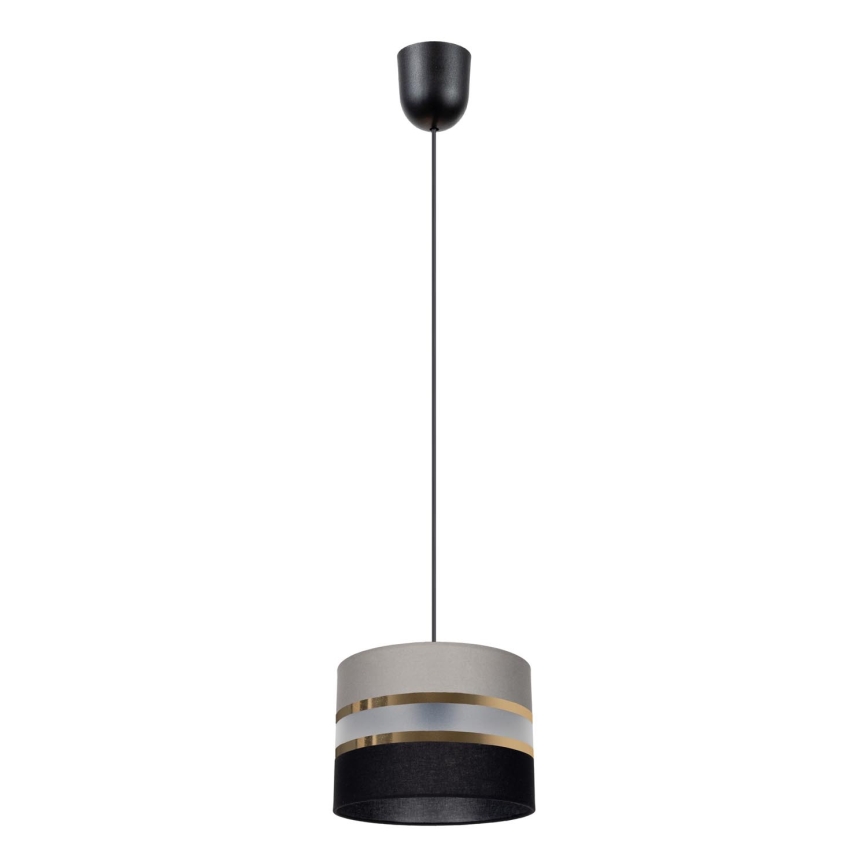 Hängeleuchte CORAL 1xE27/60W/230V schwarz-grau