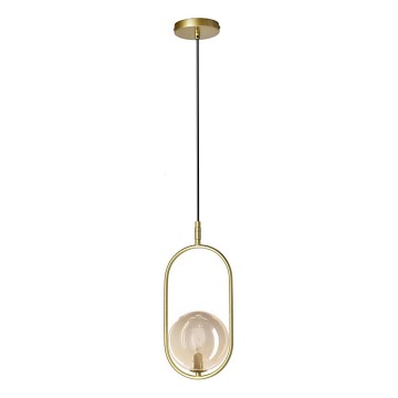 Hängeleuchte CORDEL 1xG9/28W/230V Messing/rauchig beige