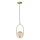 Hängeleuchte CORDEL 1xG9/28W/230V Messing/rauchig beige