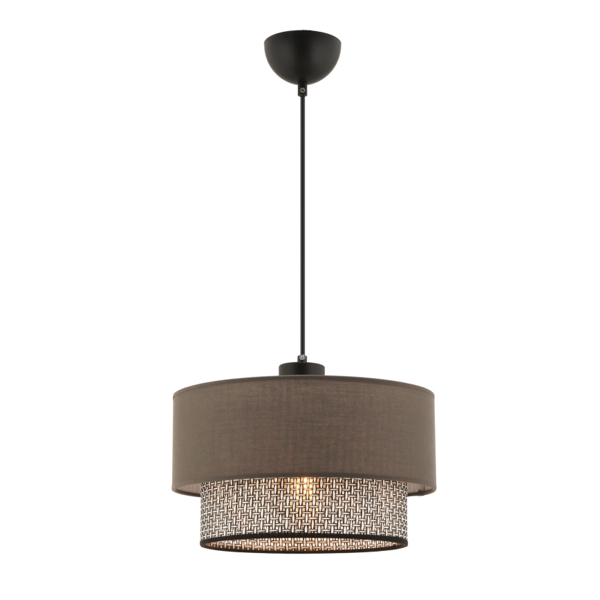 Hängeleuchte ECHO an Kabel 1xE27/60W/230V braun/grau