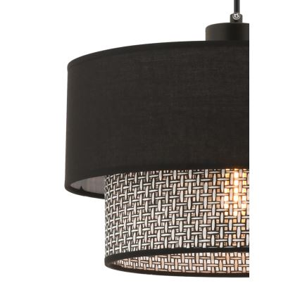 Hängeleuchte ECHO mit Kabel 1xE27/60W/230V schwarz/grau
